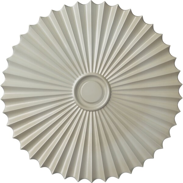 Ekena Millwork Shakuras Ceiling Medallion (For Canopies up to 5 3/4"), Hand-Painted Flash Blue, 33 7/8"OD x 2"P CM34SHFBS - main